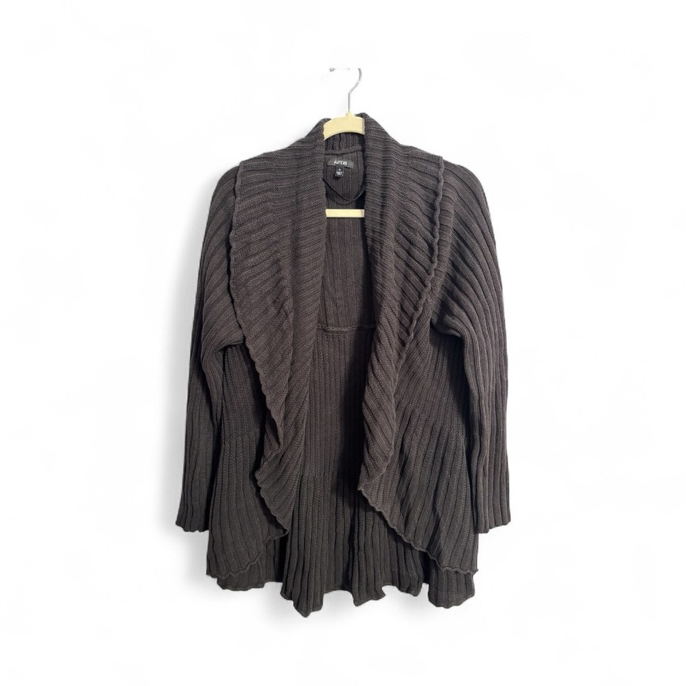 Apt. 9 Women's Black XL size Ribbed Cardigan